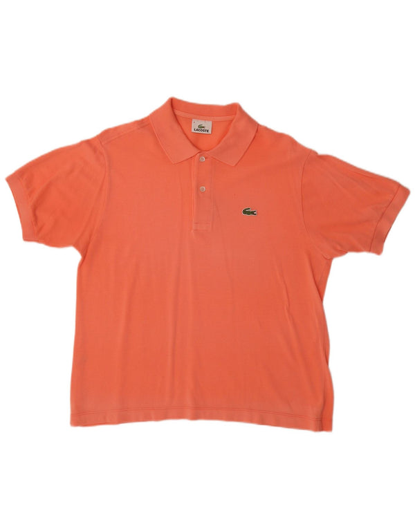 Camisa polo masculina Lacoste tamanho 4 médio algodão laranja