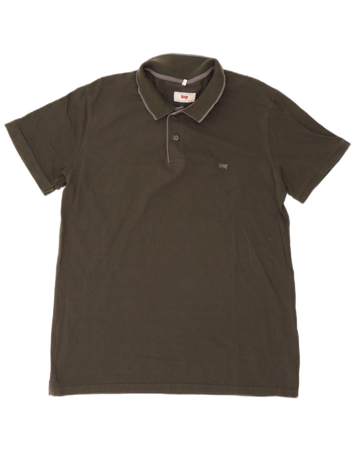 Camisa polo masculina Carrera Regular Fit XL algodão cáqui