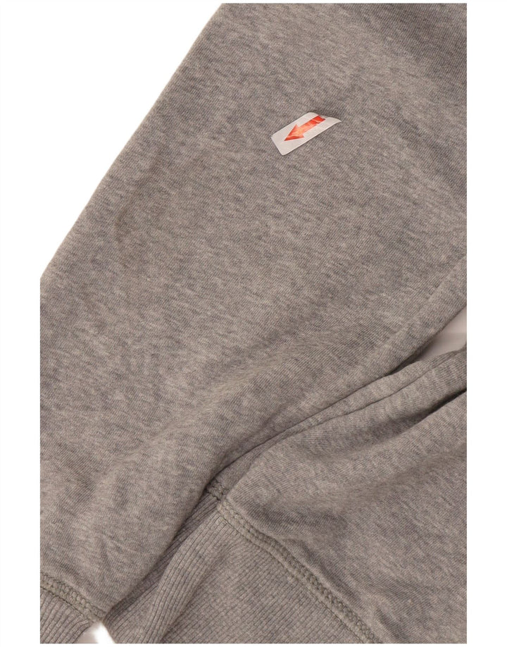 Tommy Hilfiger moletom gráfico masculino jumper médio cinza algodão manchado