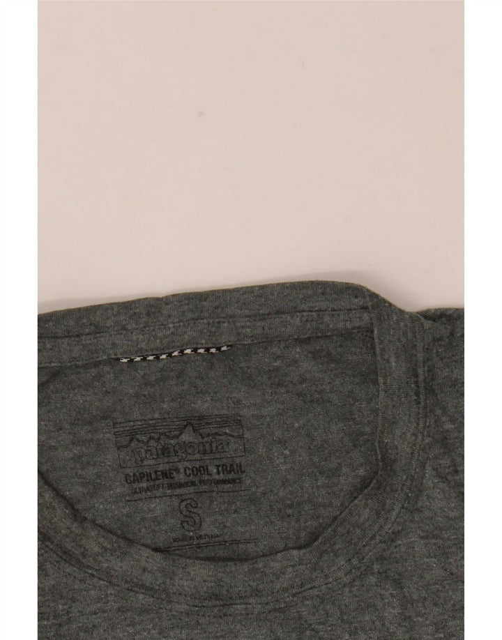 Camiseta masculina Patagonia Top pequeno cinza manchado
