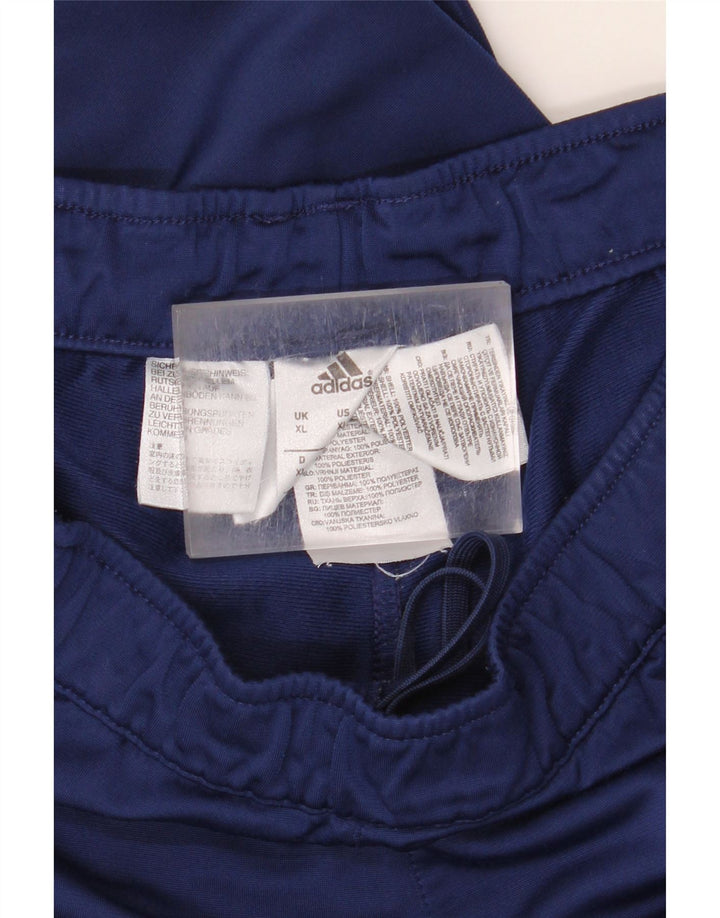 Calças de treino masculinas ADIDAS XL azul marinho poliéster