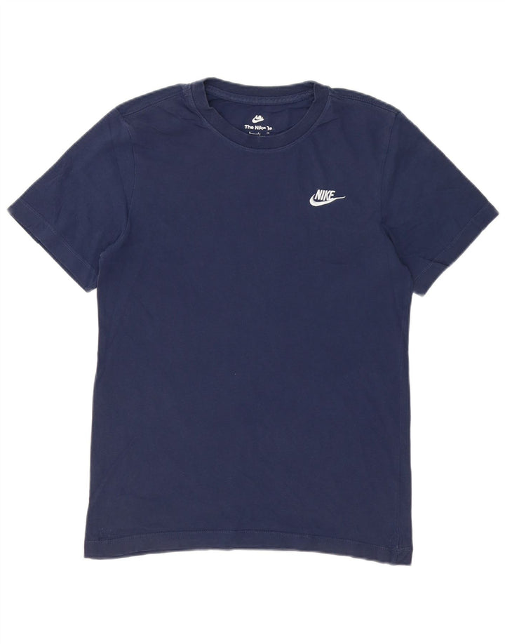 Nike Mens Camiseta Top Pequeno Azul Marinho