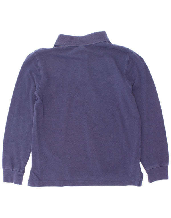 Polo Ralph Lauren Camisa masculina de manga comprida 6-7 anos azul marinho algodão
