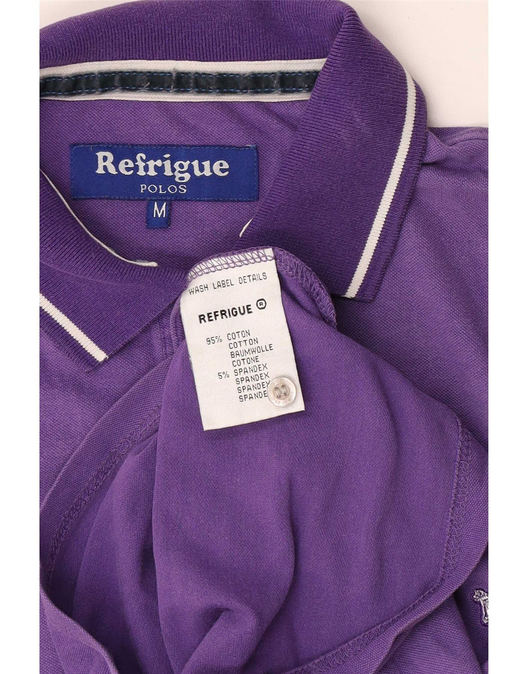 Camisa polo masculina Refrigue médio algodão roxo