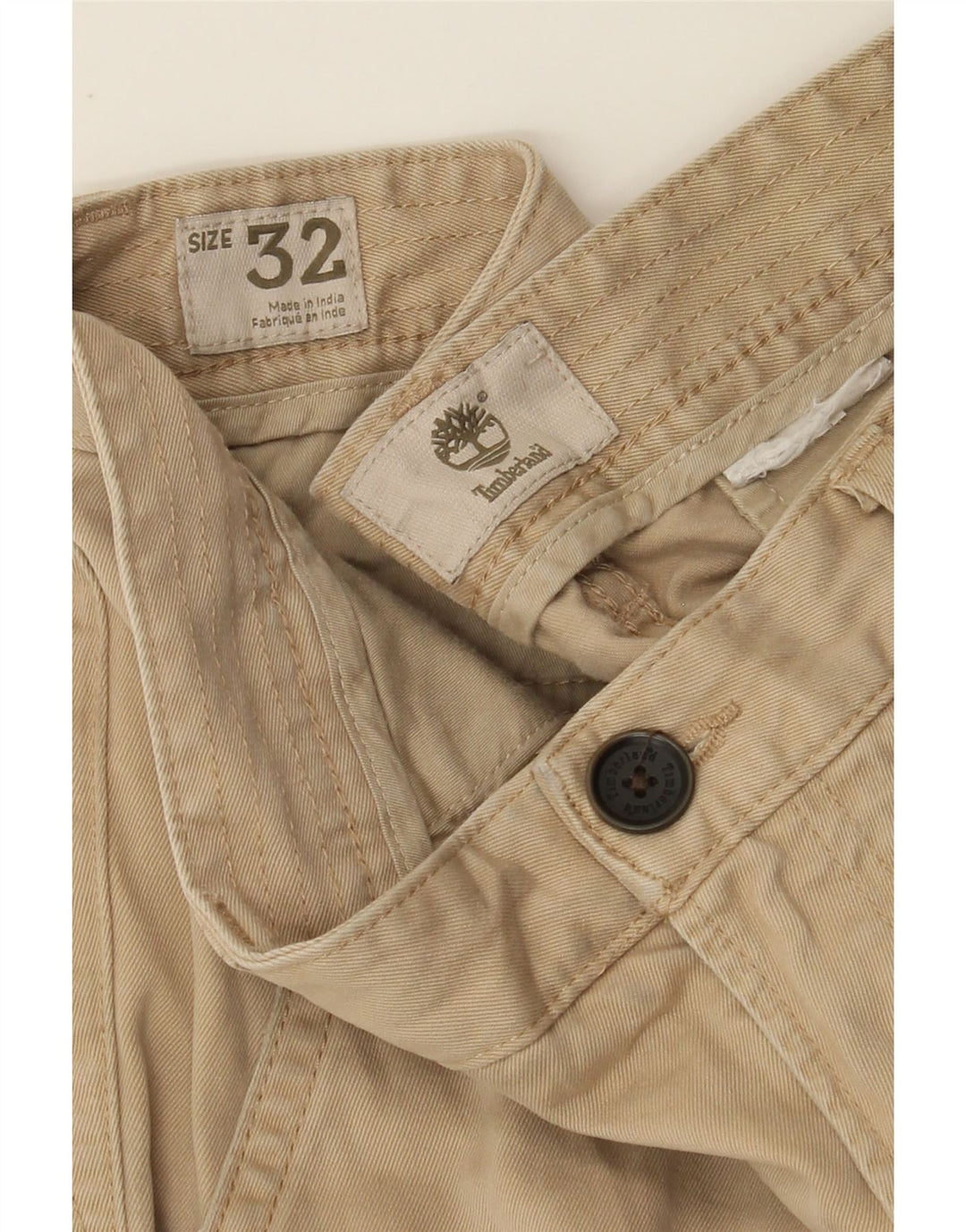 Calça chino reta masculina TIMBERLAND W32 L32 bege