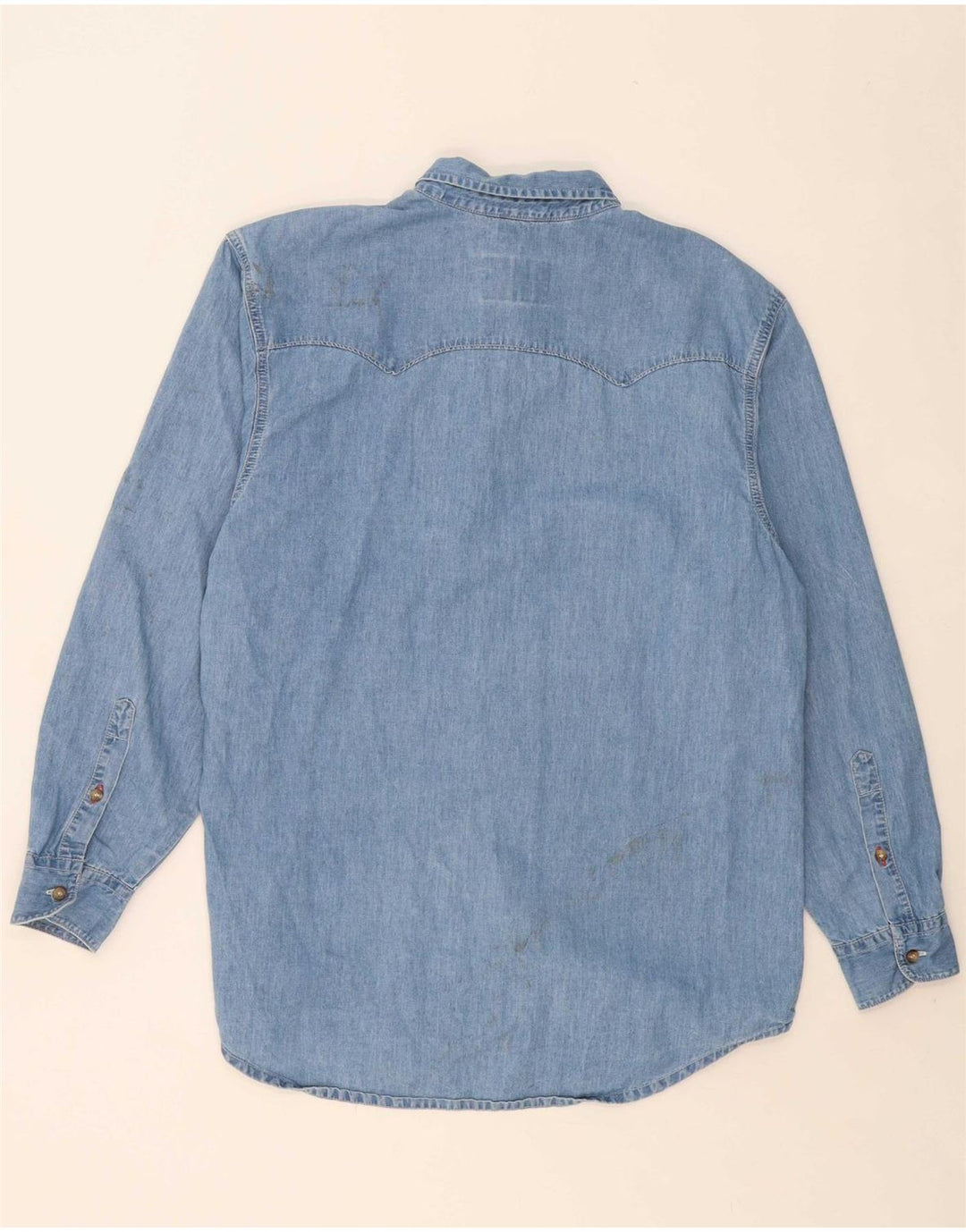 Camisa jeans feminina JOOP algodão azul médio