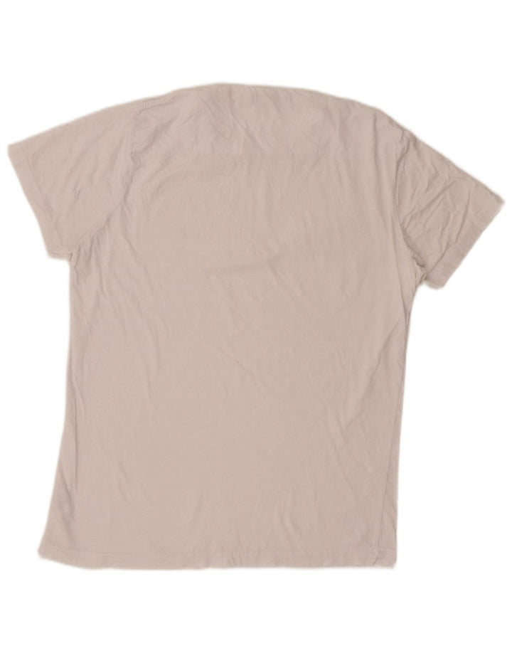 Camiseta feminina FRENCH CONNECTION UK 12 algodão branco médio