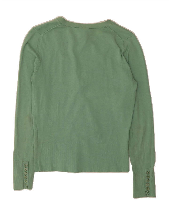 WHISTLE Womens Cardigan Sweater UK 2 2XS Green Cotton Vintage Whistle and Second-Hand Whistle from Messina Hembry 