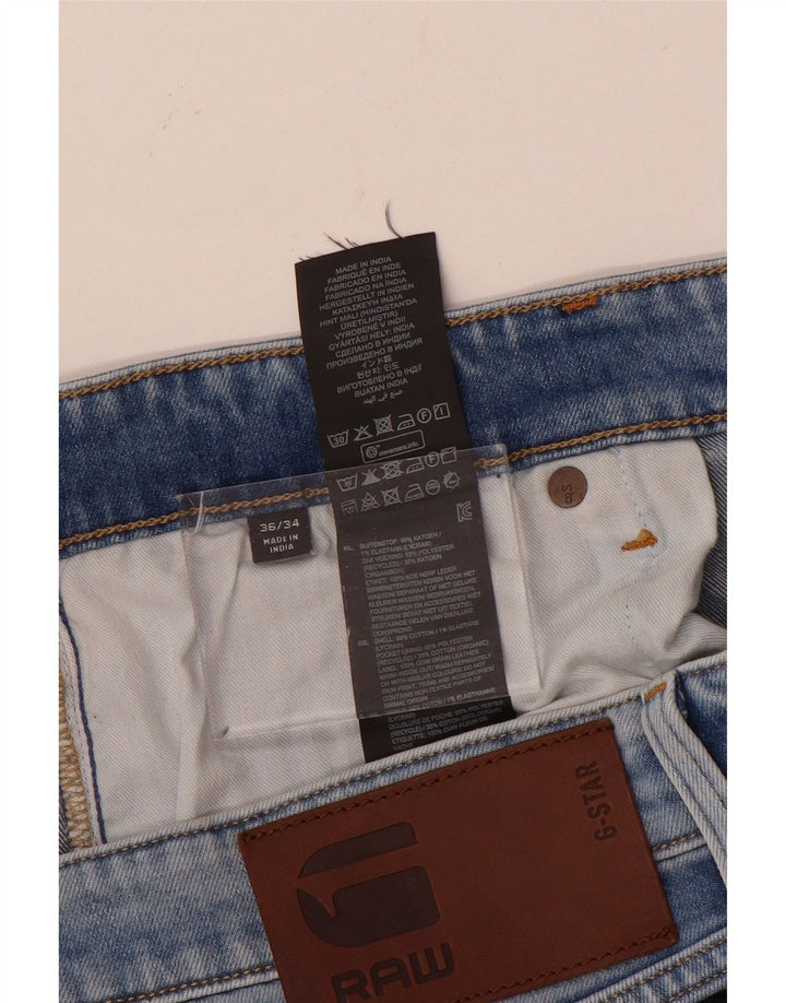 Calça jeans slim masculina G-Star W36 L34 algodão azul