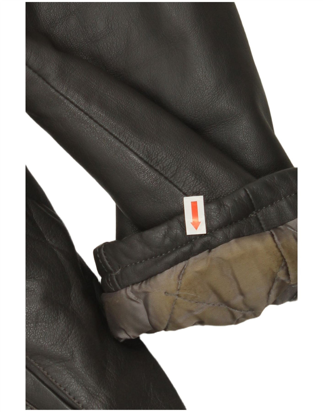 Jaqueta de couro masculina VINTAGE UK 38 cinza médio