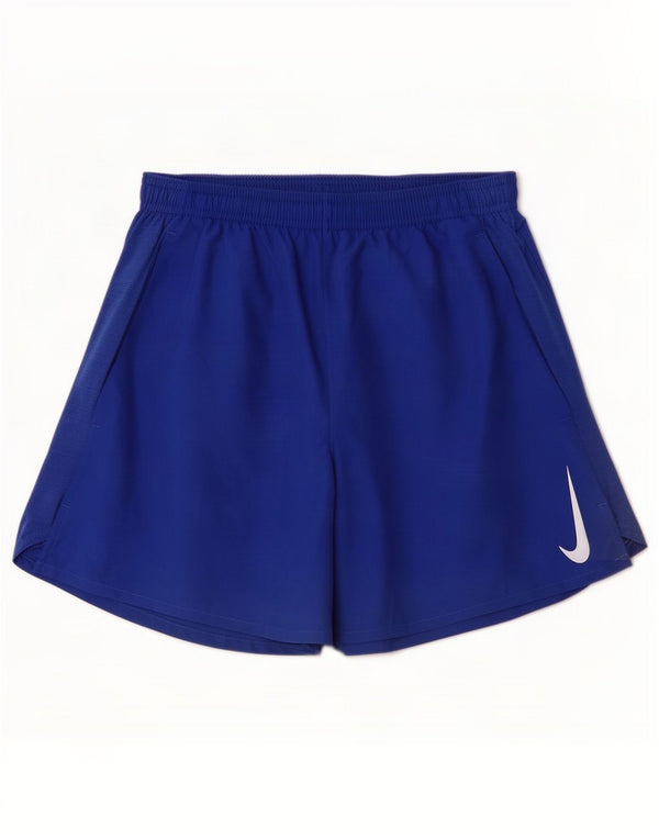 Nike Mens Dri Fit Sport Shorts Pequeno Azul Poliéster