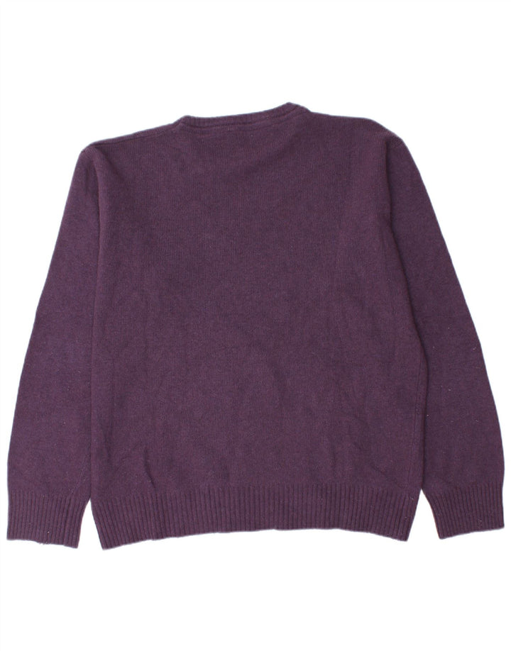 Suéter masculino NORTH SAILS com gola redonda 2XL lã roxa