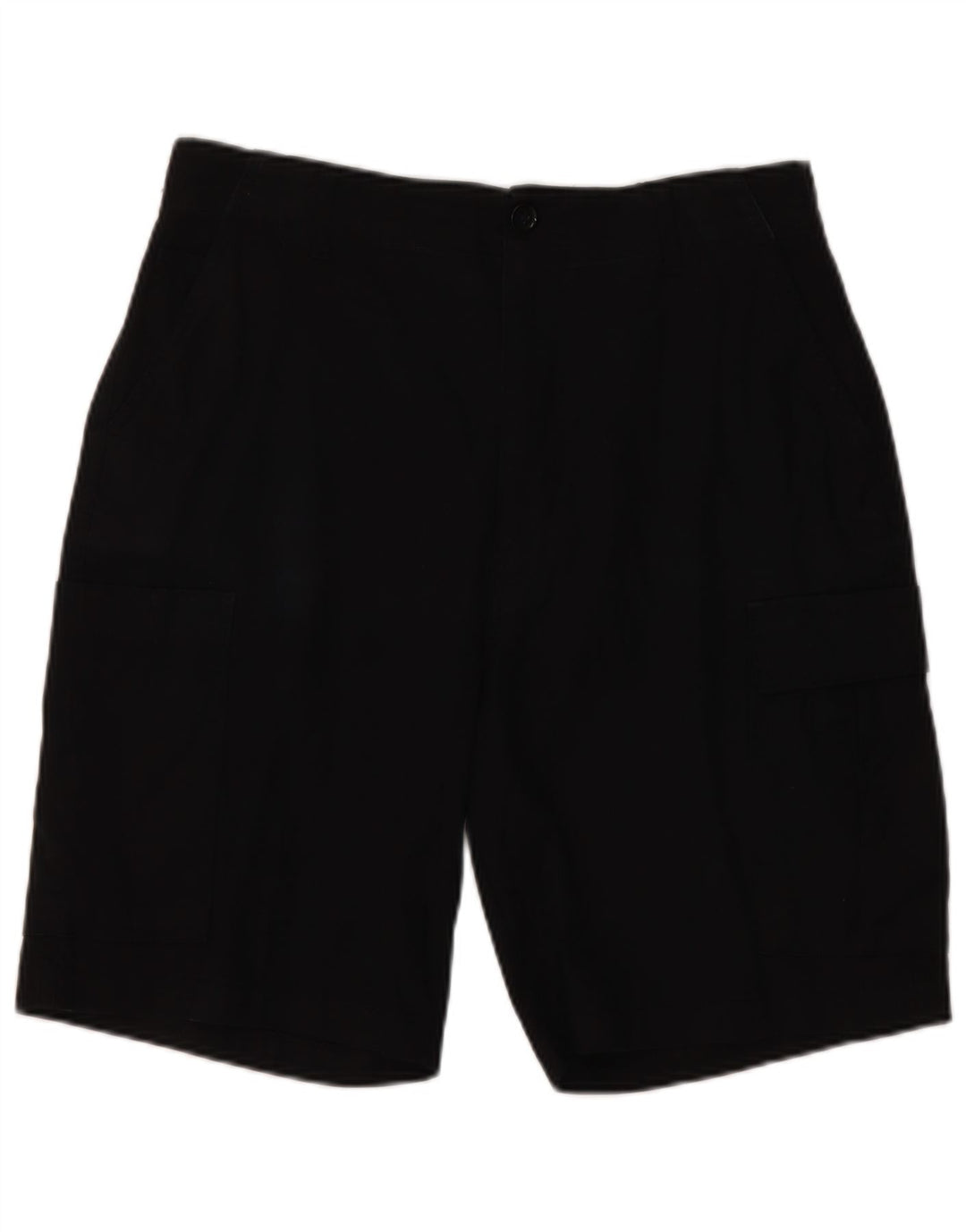 Zara Mens Cargo Shorts EU 42 Grande W32 Algodão Preto