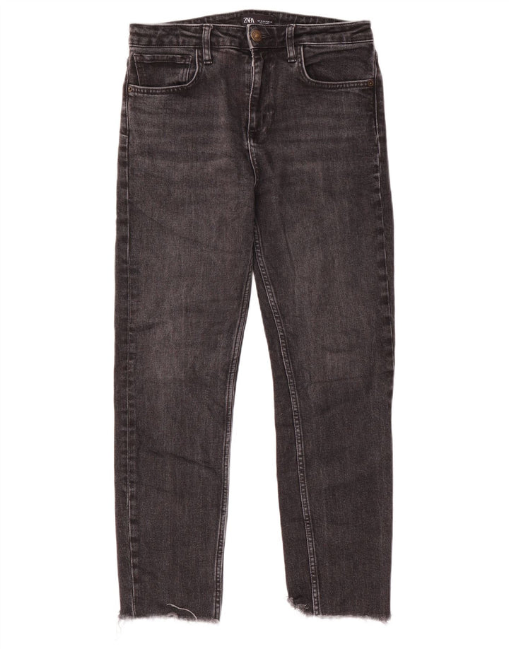 Zara Jeans Slim Feminino EU 40 Médio W30 L27 Cinza
