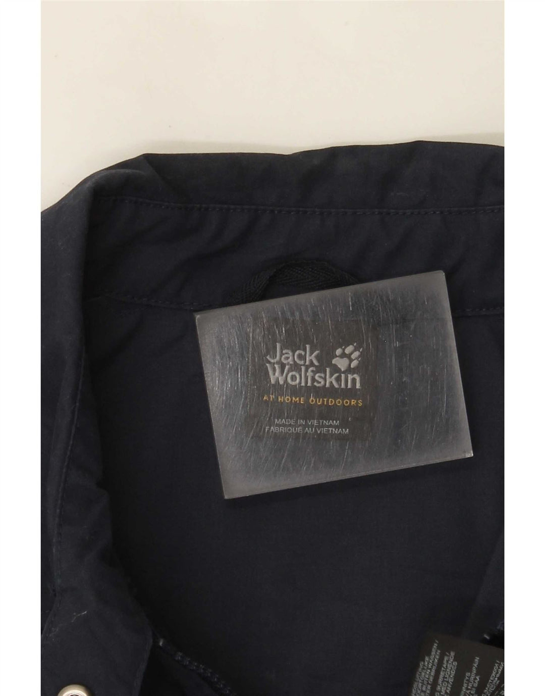 Jaqueta utilitária feminina Jack Wolfskin Reino Unido 12 poliéster azul marinho médio