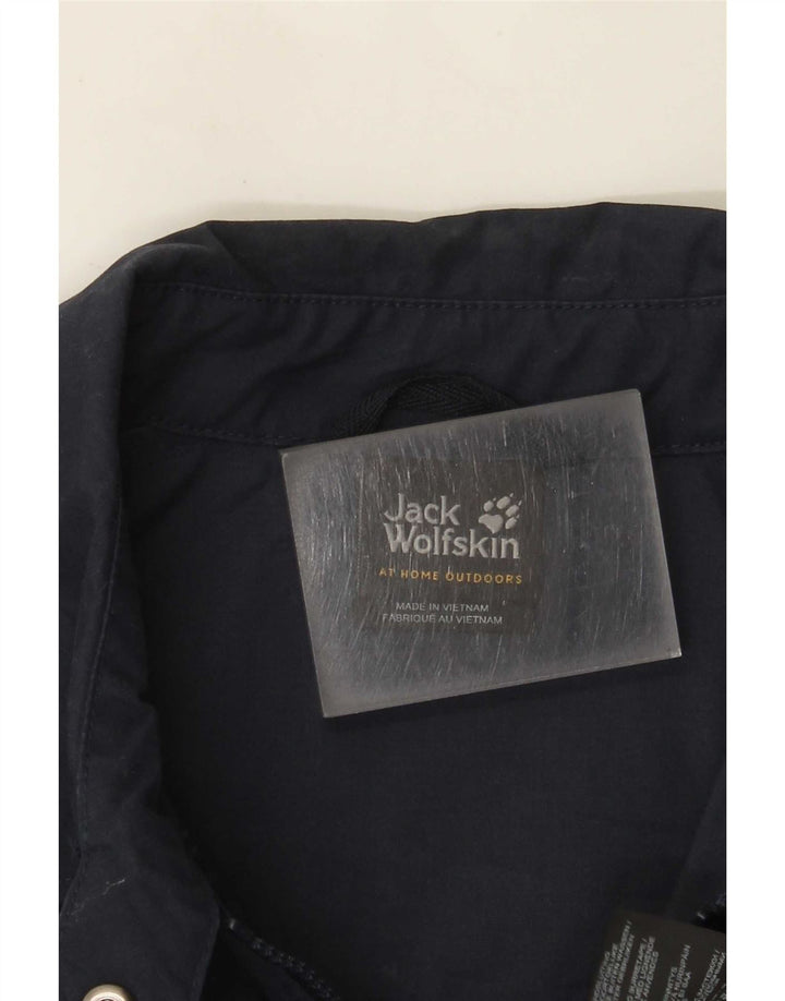 Jaqueta utilitária feminina Jack Wolfskin Reino Unido 12 poliéster azul marinho médio