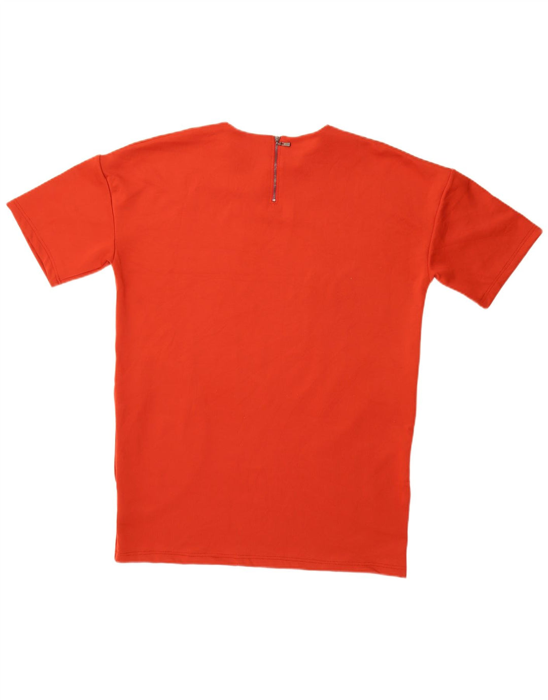 Vestido camiseta feminino Topshop Reino Unido 12 poliéster vermelho médio