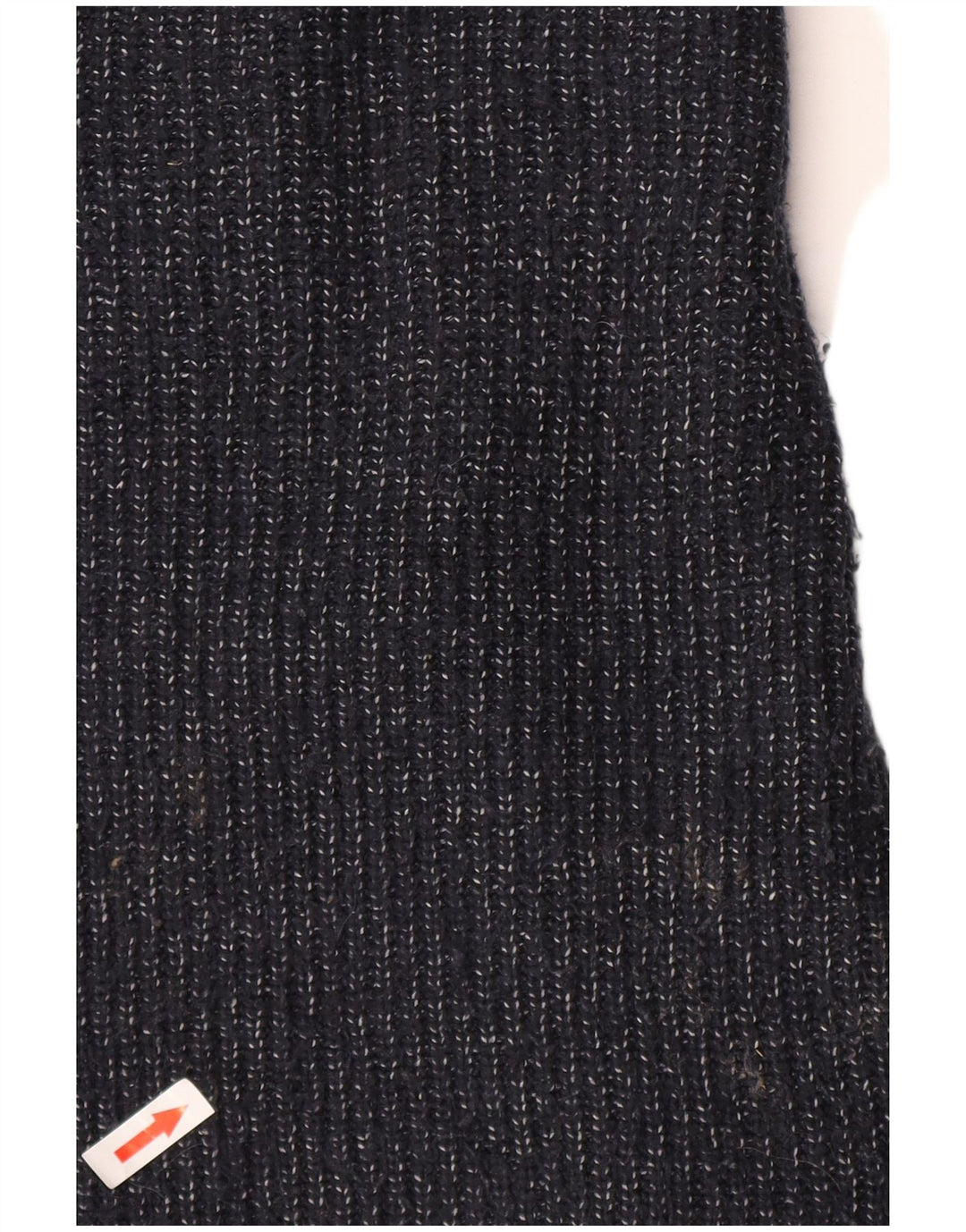 Suéter masculino Marks & Spencer com gola redonda grande azul marinho manchado
