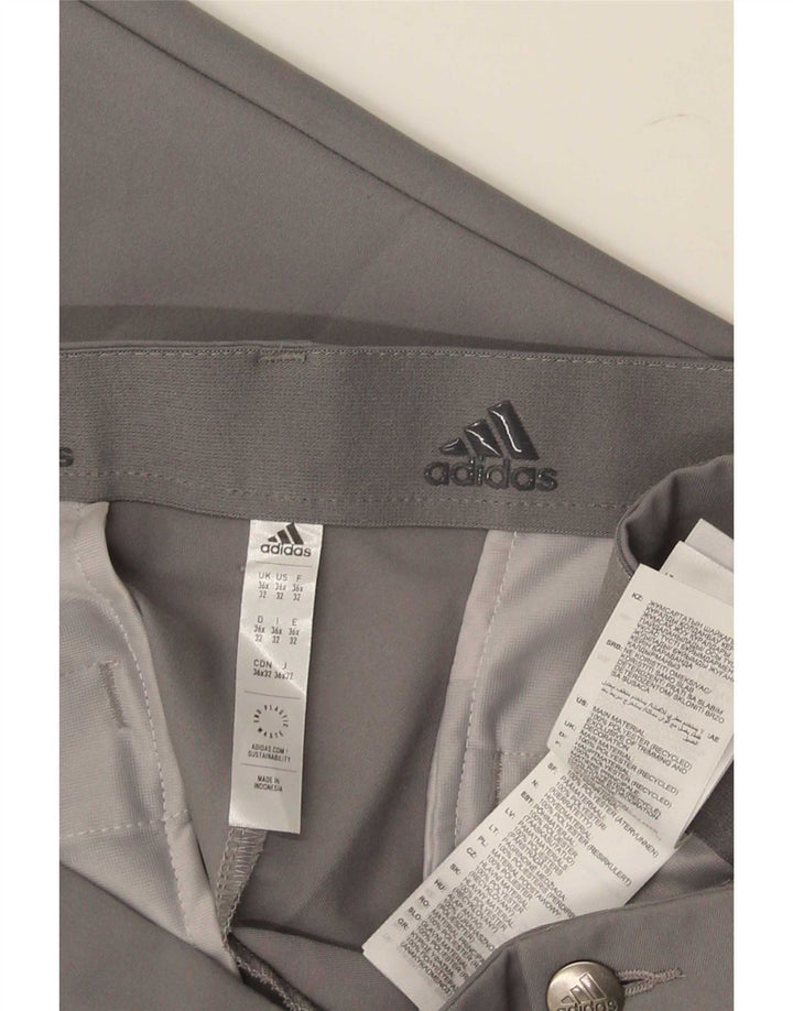 Calça Adidas Mens Slim Chino W36 L32 Cinza Poliéster