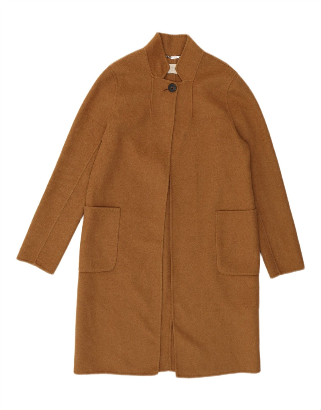 Sobretudo feminino Hobbs UK 10 lã marrom pequena