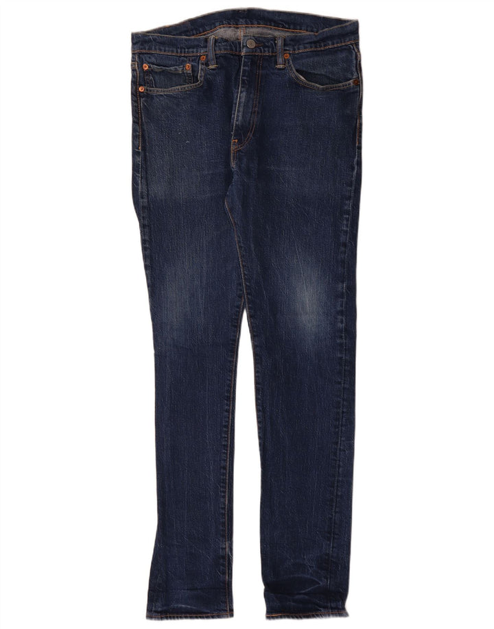 Levi's Masculino 510 Skinny Jeans W34 L34 Azul Algodão