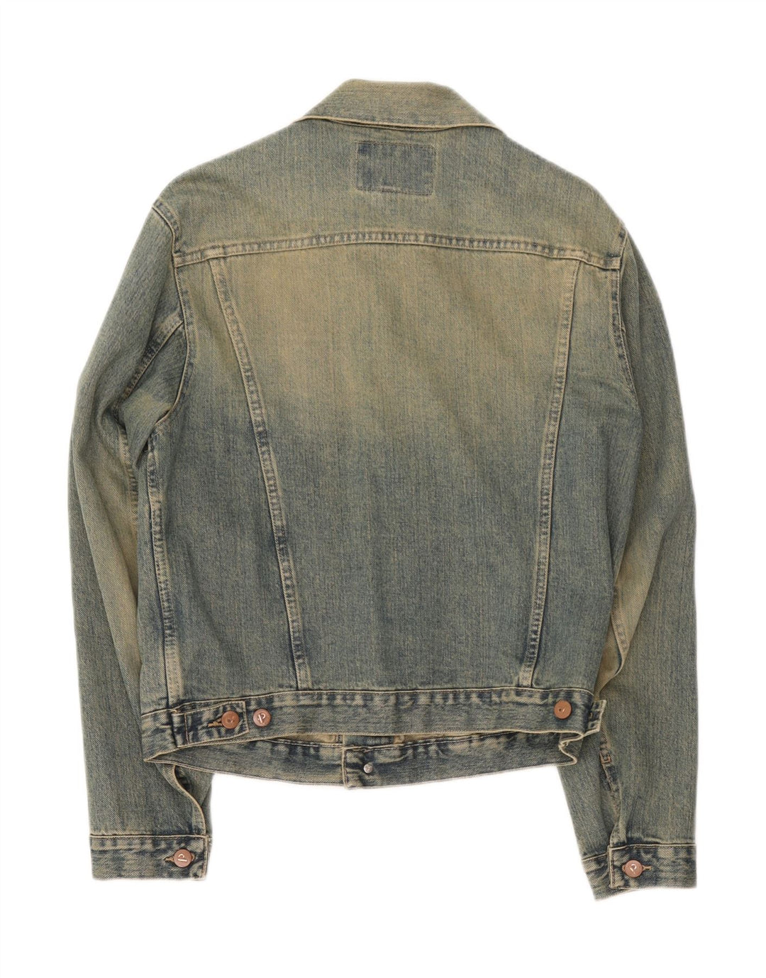 Jaqueta jeans feminina Pickwick Reino Unido 14 grande algodão azul