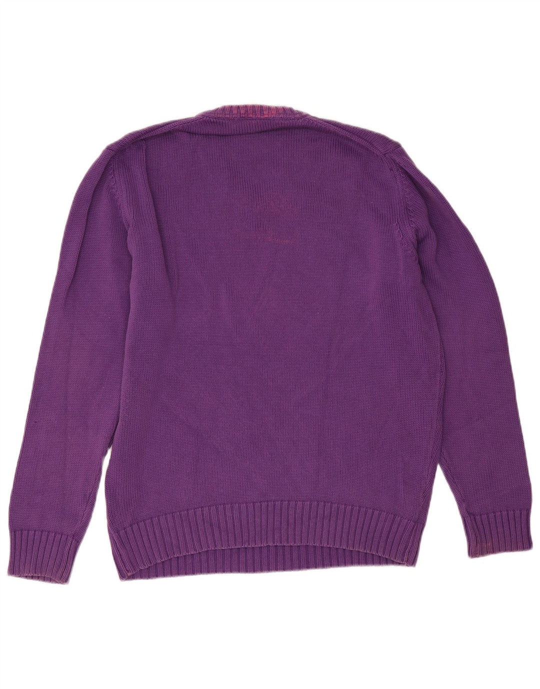 Suéter masculino Zara com decote em V grande roxo