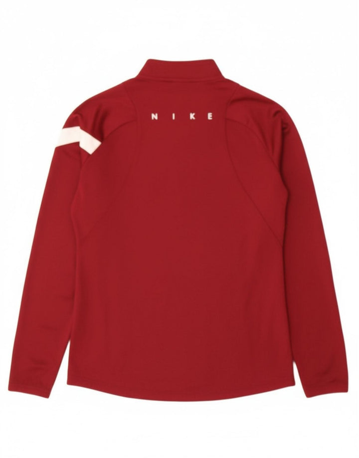 NIKE Masculino Dri Fit Graphic Pullover Treino Top XS Borgonha Colourblock
