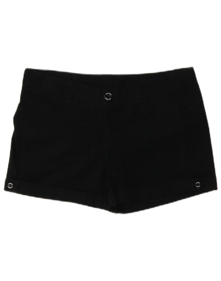 Calça quente feminina Billabong US 10 grande W32 algodão preto