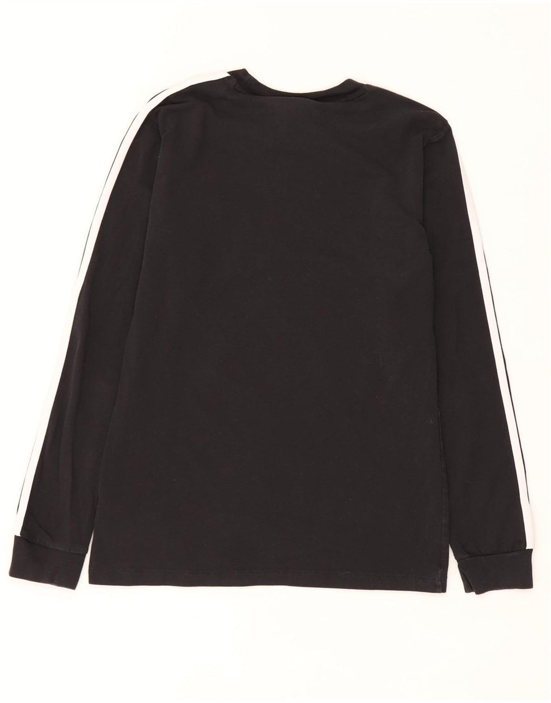 Top Feminino Adidas Manga Longa UK 10 Pequeno Algodão Preto