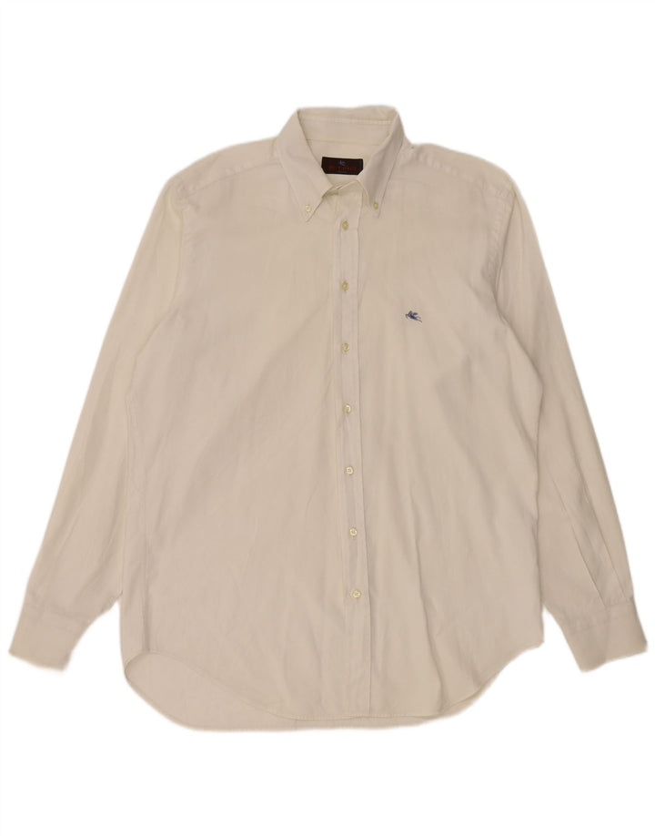 Camisa masculina Etro tamanho 42 grande algodão branco