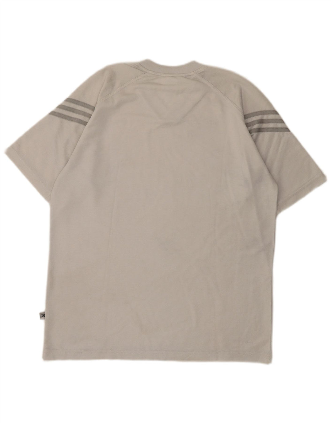 Adidas Mens Camiseta Top UK 38/40 Poliéster Cinza Médio