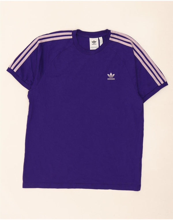 Camiseta masculina Adidas grande algodão roxo