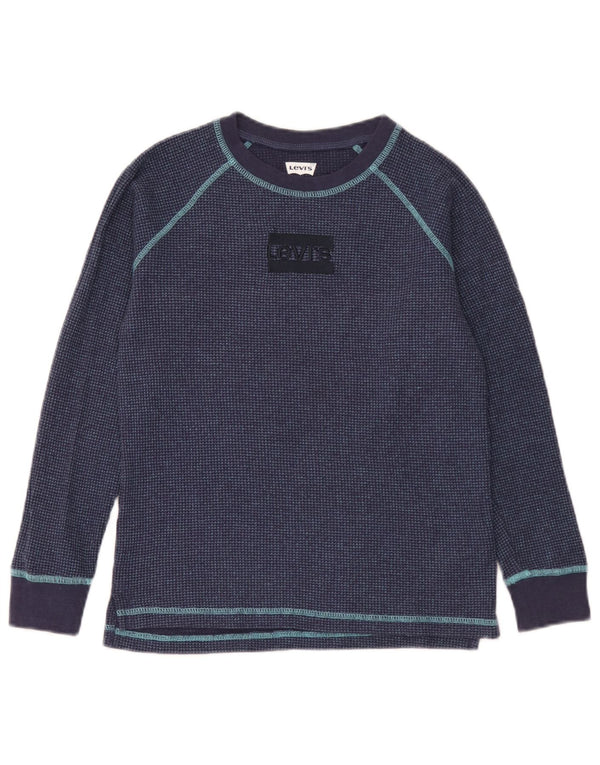 Top Levi's Menino Manga Comprida 11-12 Anos Azul Marinho Algodão