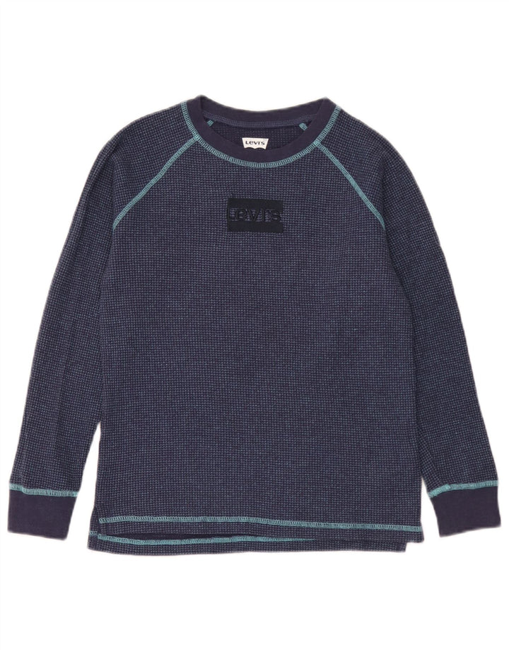 Top Levi's Menino Manga Comprida 11-12 Anos Azul Marinho Algodão