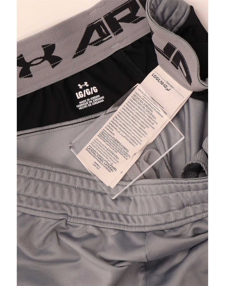 Under Armour Mens Graphic Sport Shorts Grande Cinza Colourblock Poliéster