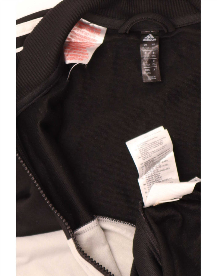 Jaqueta Adidas Meninos Treino Top 15-16 Anos Preto Colorblock Poliéster