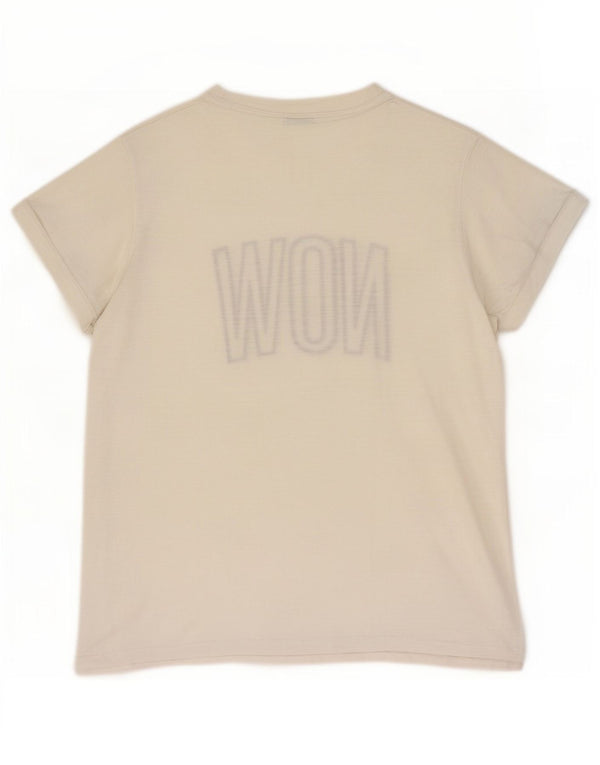 Camiseta masculina gráfica Benetton Top médio algodão branco