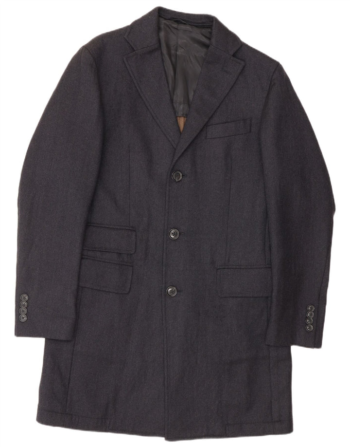 LUIGI BIANCHI Jaqueta masculina Longline Blazer IT 48 Médio Azul Marinho Clássico