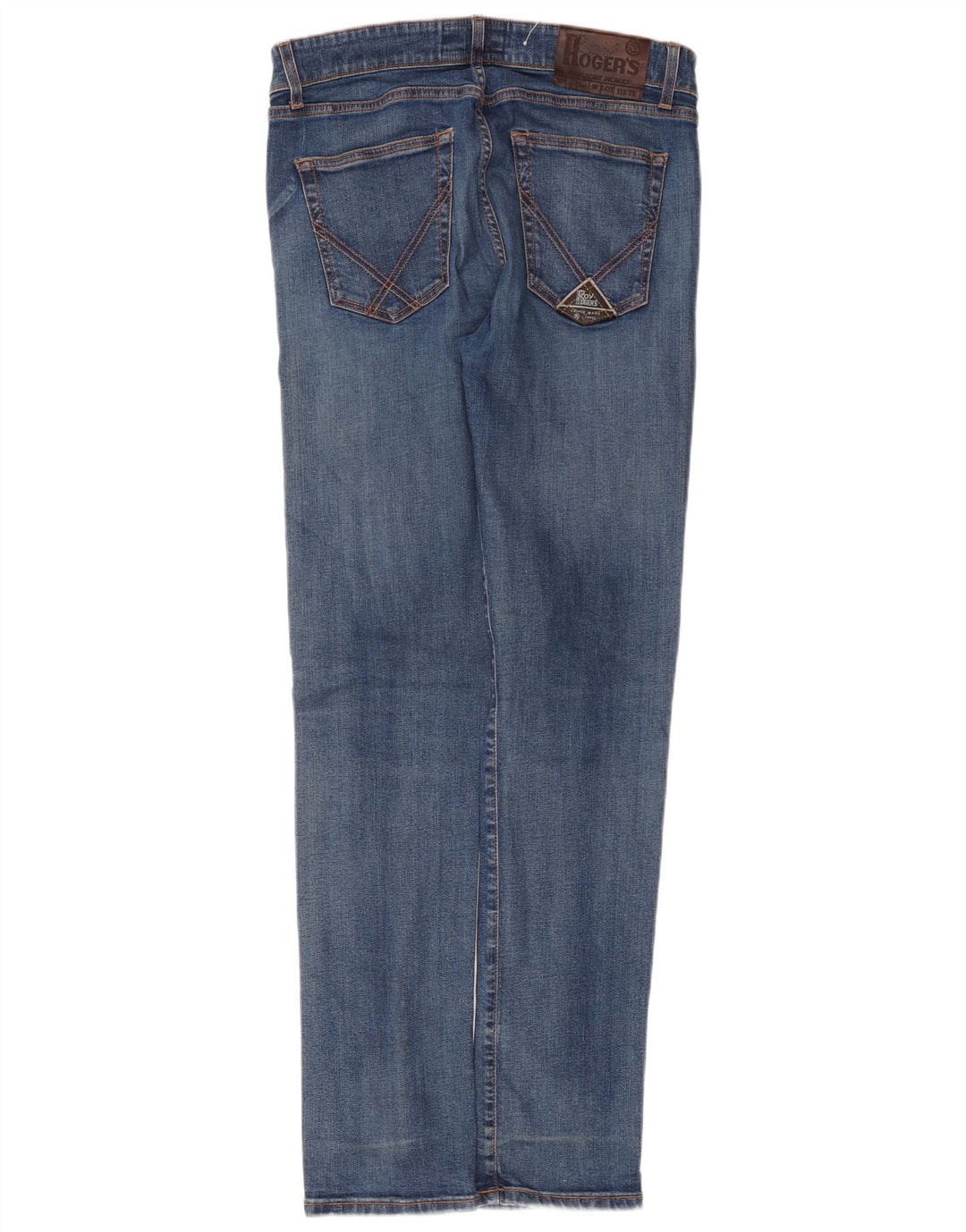 Roy Rogers Feminino Superior Slim Jeans W35 L33 Azul Algodão