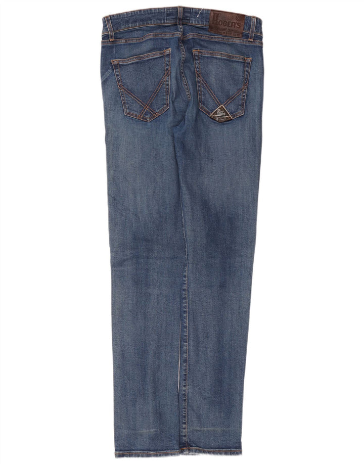 Roy Rogers Feminino Superior Slim Jeans W35 L33 Azul Algodão