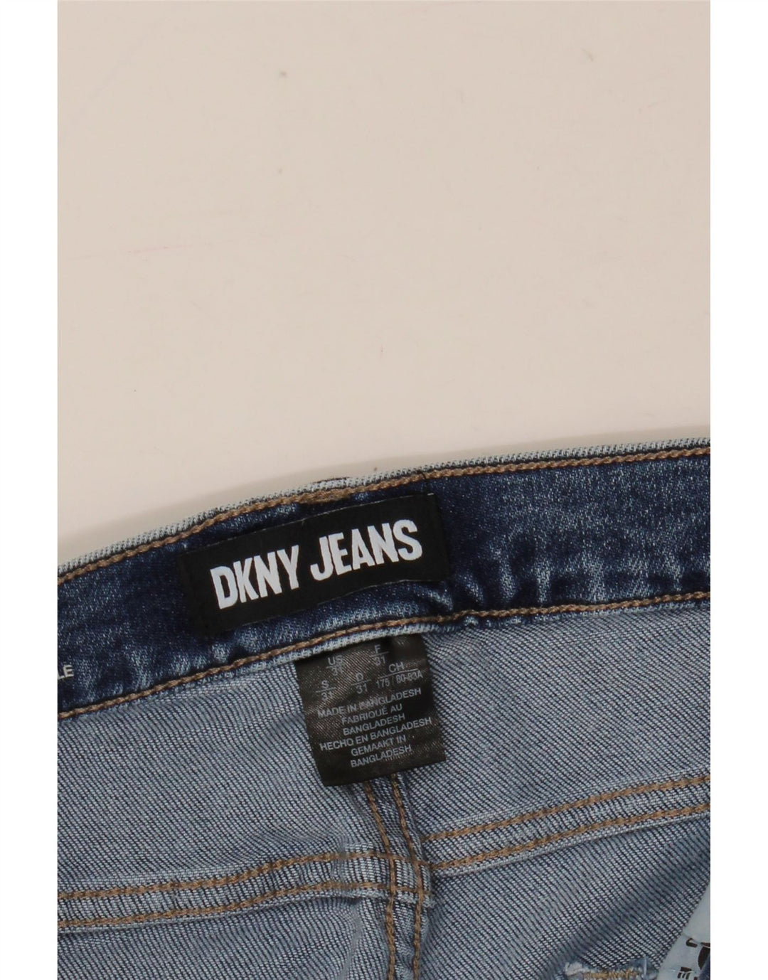 Calça jeans skinny feminina cintura alta Dkny W31 L27 azul