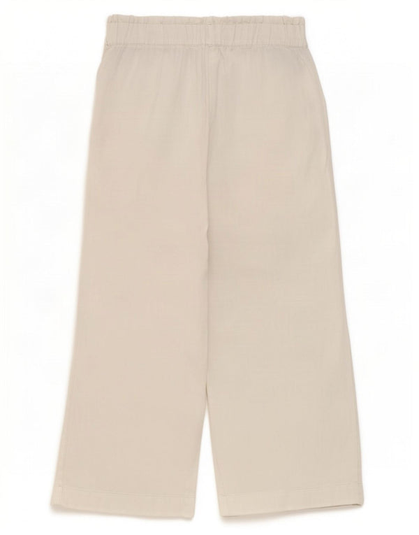 Calça feminina reta casual Marks & Spencer Reino Unido 10 pequena W27 L30 branca