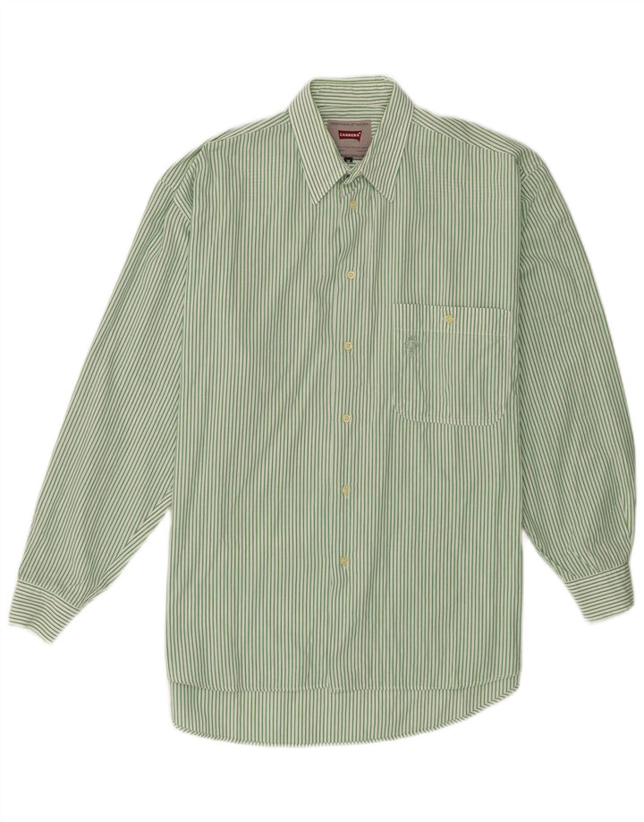 Camisa masculina Carrera listrada verde médio