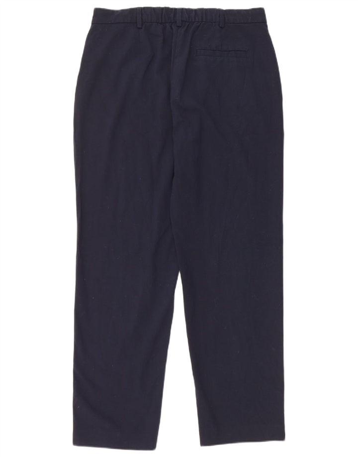 Calça feminina Marks & Spencer Reino Unido 12 médio W30 L28 azul marinho