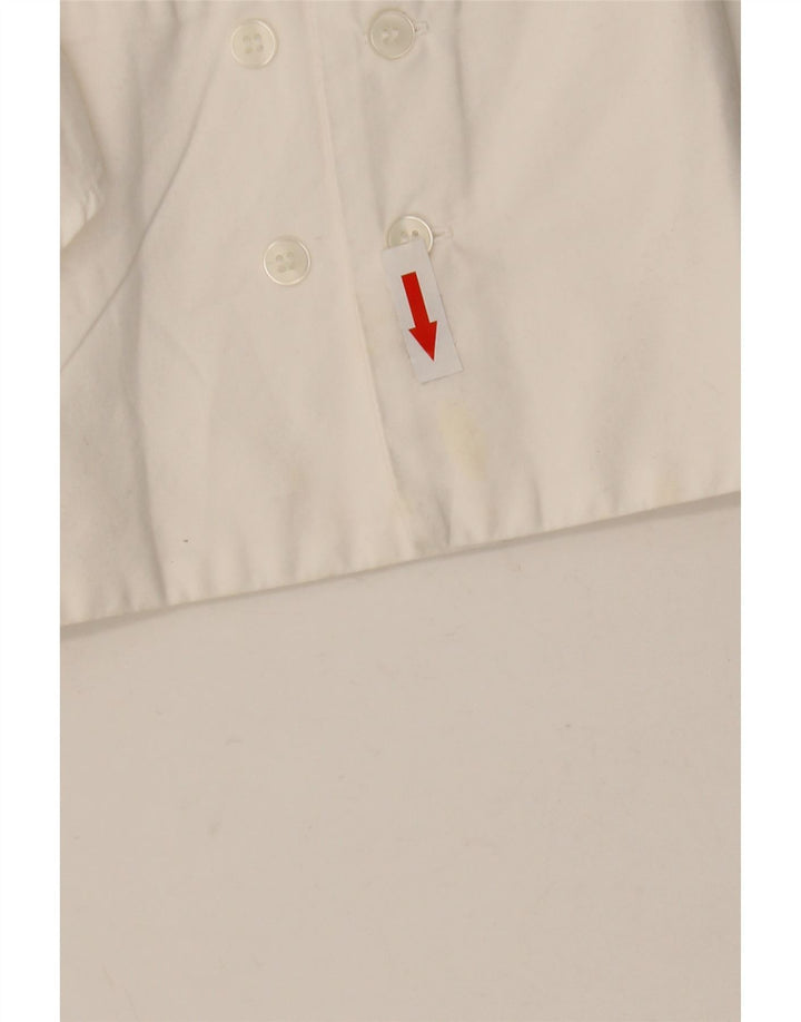 ZARA Blusa feminina oversized UK 10 pequena branca