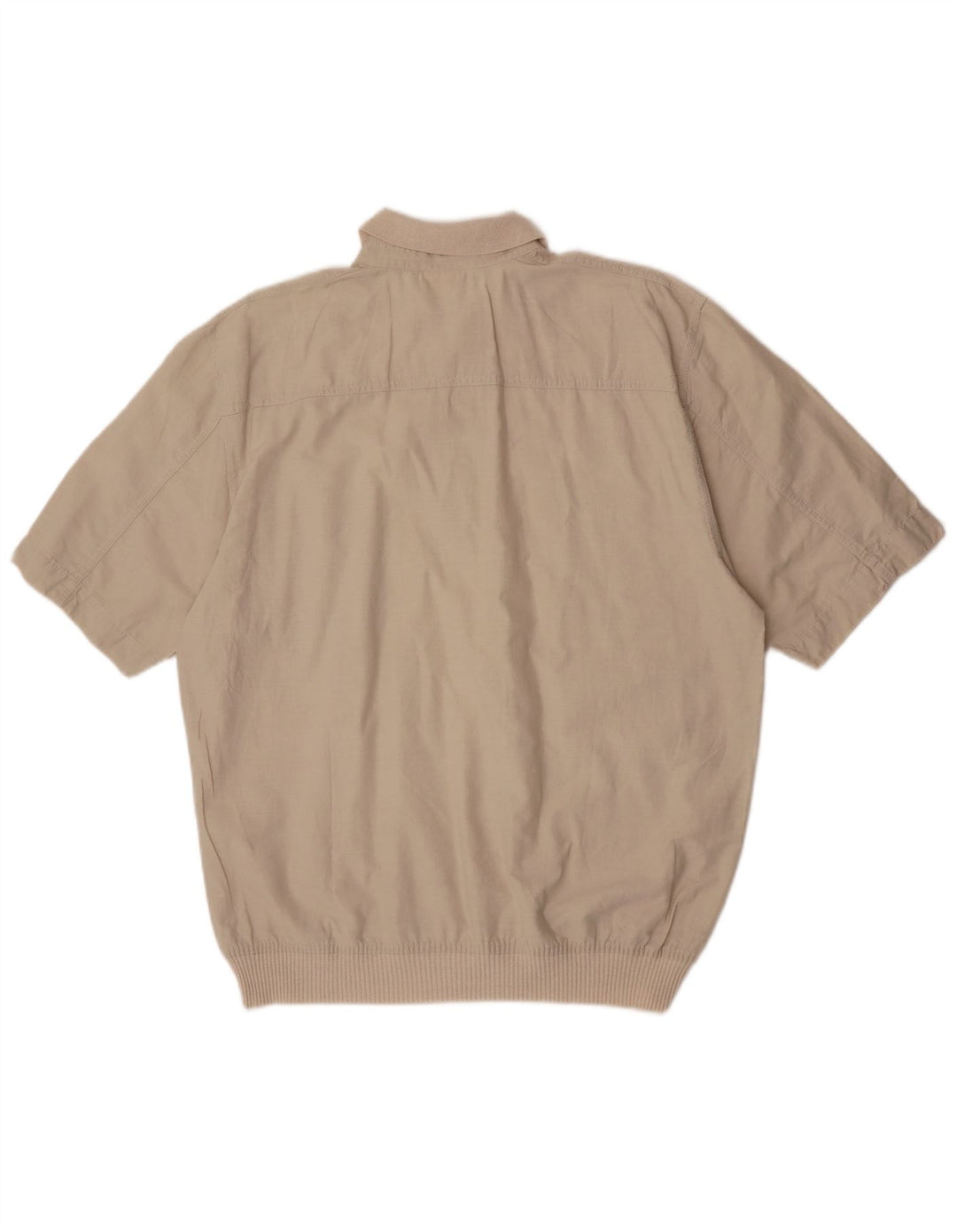 Camisa pulôver masculina de manga curta Donny & Max bege médio
