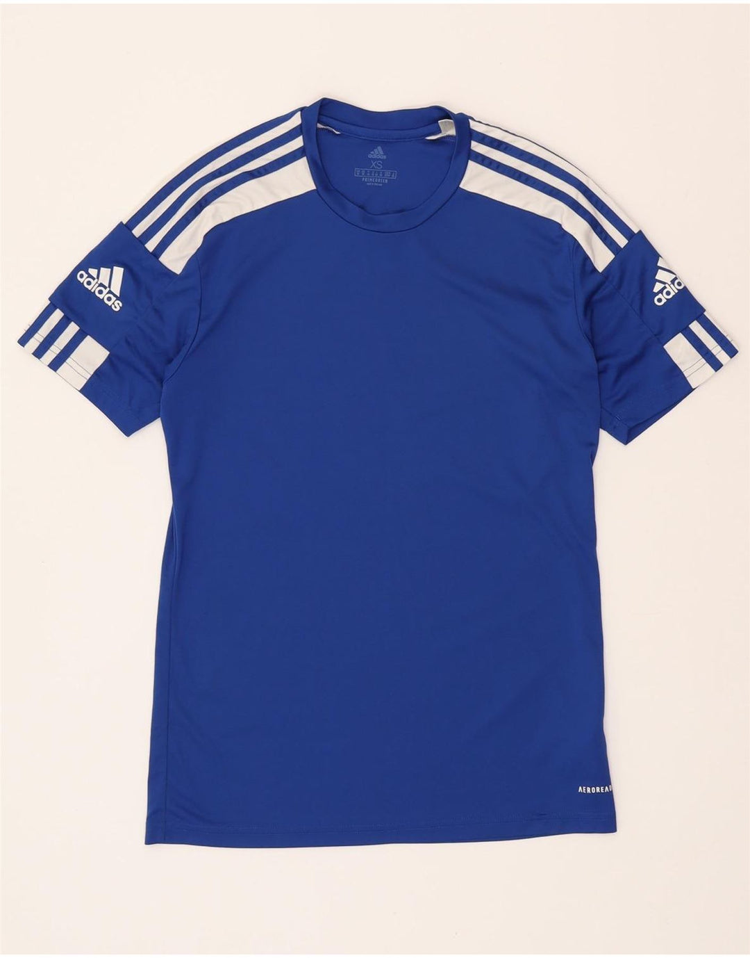 Camiseta Adidas Masculina Aeroready Top XS Azul Colorblock Poliéster
