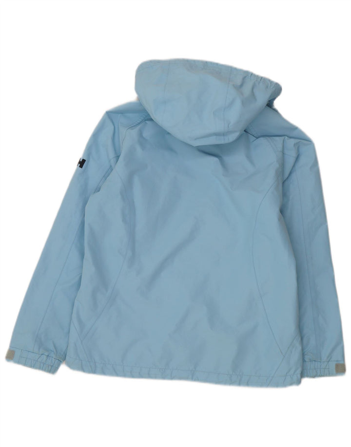 Jaqueta de chuva com capuz Helly Hansen para meninas 13-14 anos azul poliéster