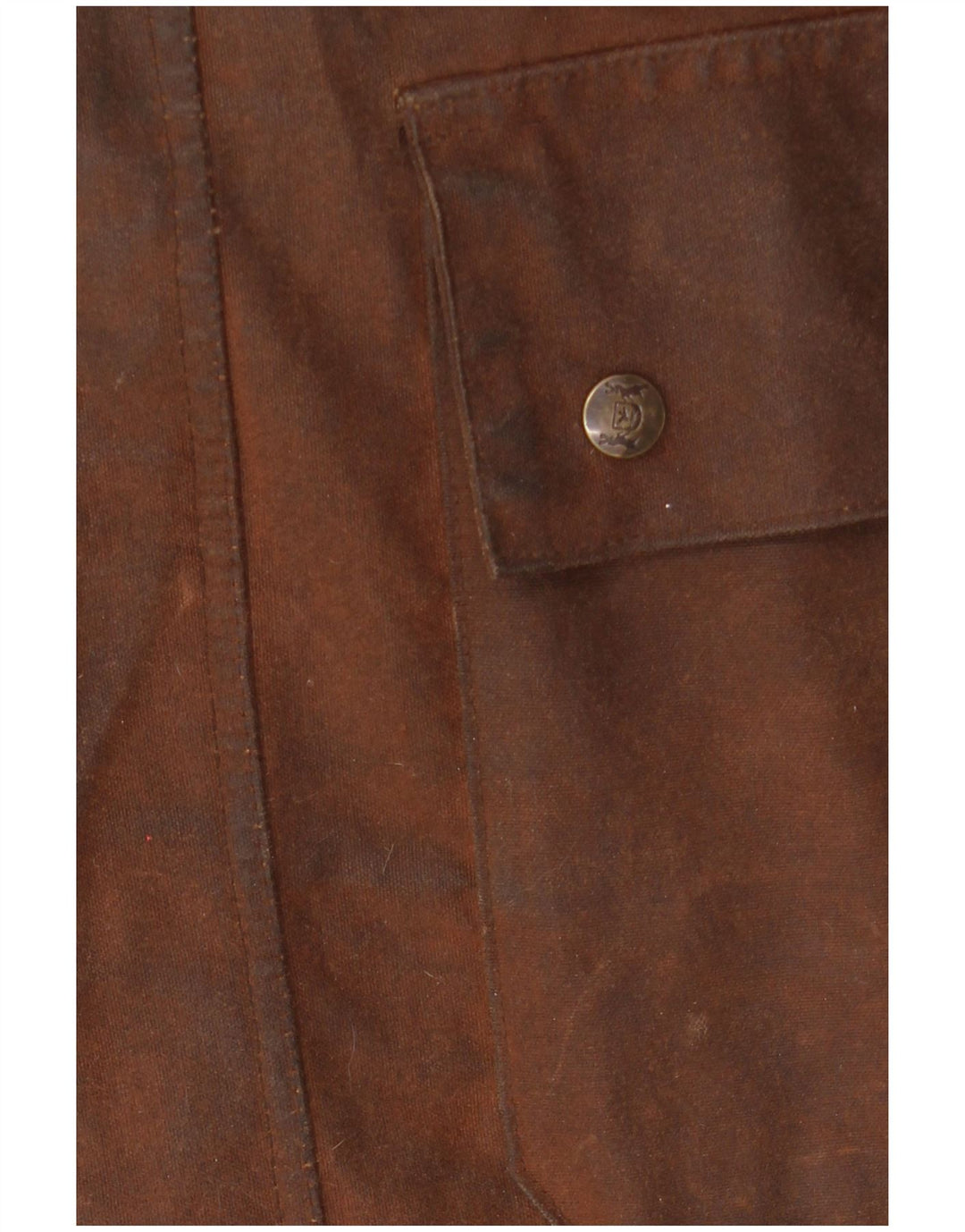 Casaco masculino de caça com capuz de algodão encerado HUNTER Reino Unido 34 XS algodão marrom